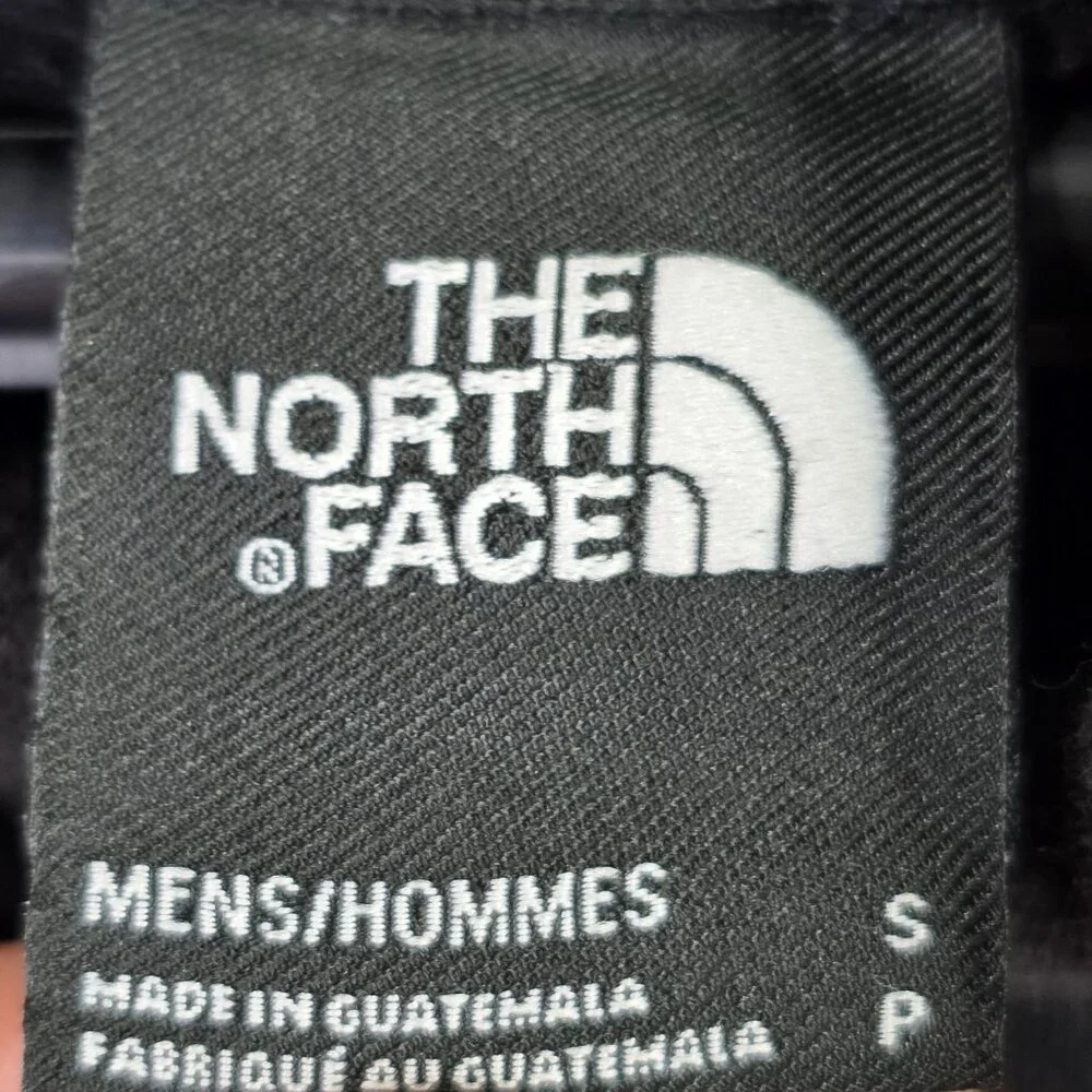 Mens North Face Black Pullover Hoodie Logo Print Long Sleeve Cotton Blend Size S